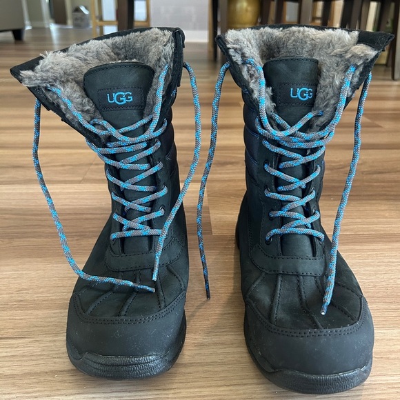 UGG - Men's Butte Quilted Black /Big Sky 1158279 Leather Winter Boot - Picture 6 of 9